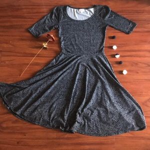 LulaRoe Printed Black Dress / XS